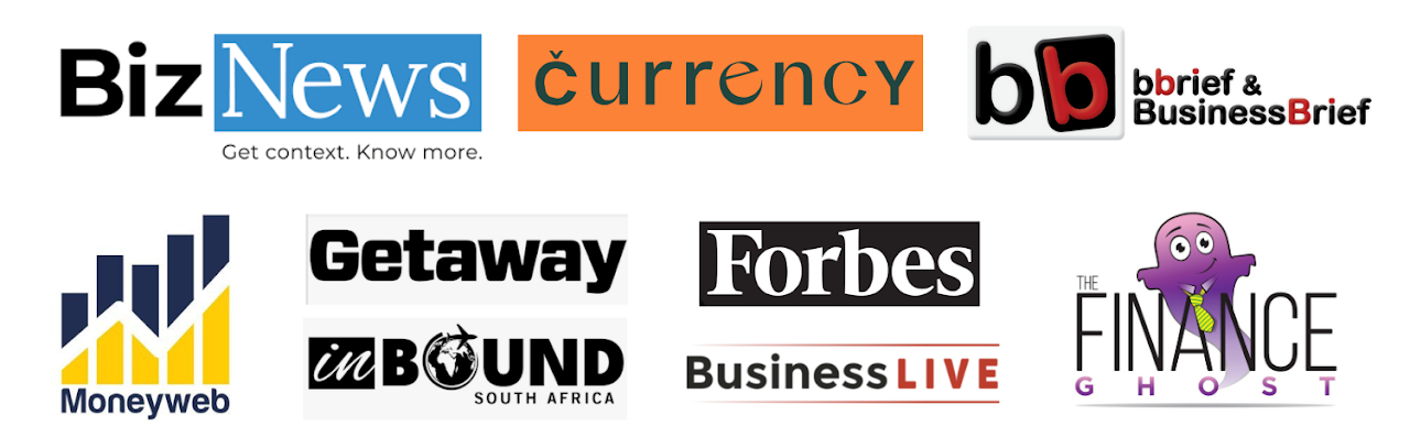 ORMEDIA media partners: BizNews, Currency, BBrief & BusinessBrief, Moneyweb, Getaway, inBound, Forbes, BusinessLIVE, and The Finance Ghost